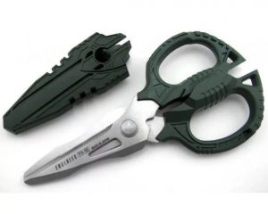 Versatile Compact Multi-Function Scissors with 4-in-1